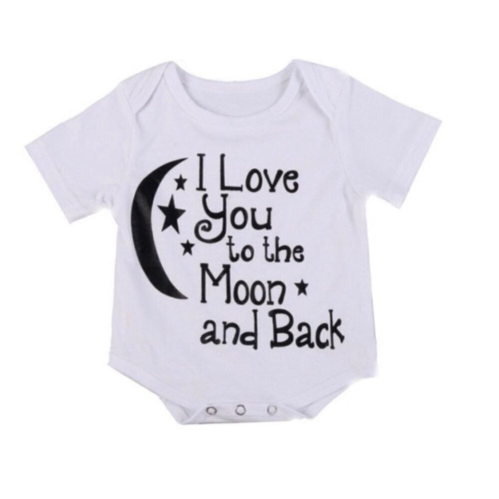 NWT - 'I love You To The Moon' Baby Romper, Baby Shower Gift, mom gift